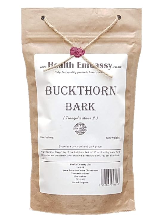 Health Embassy Buckthorn Bark | Frangula alnus L | Herbal Tea (50g)