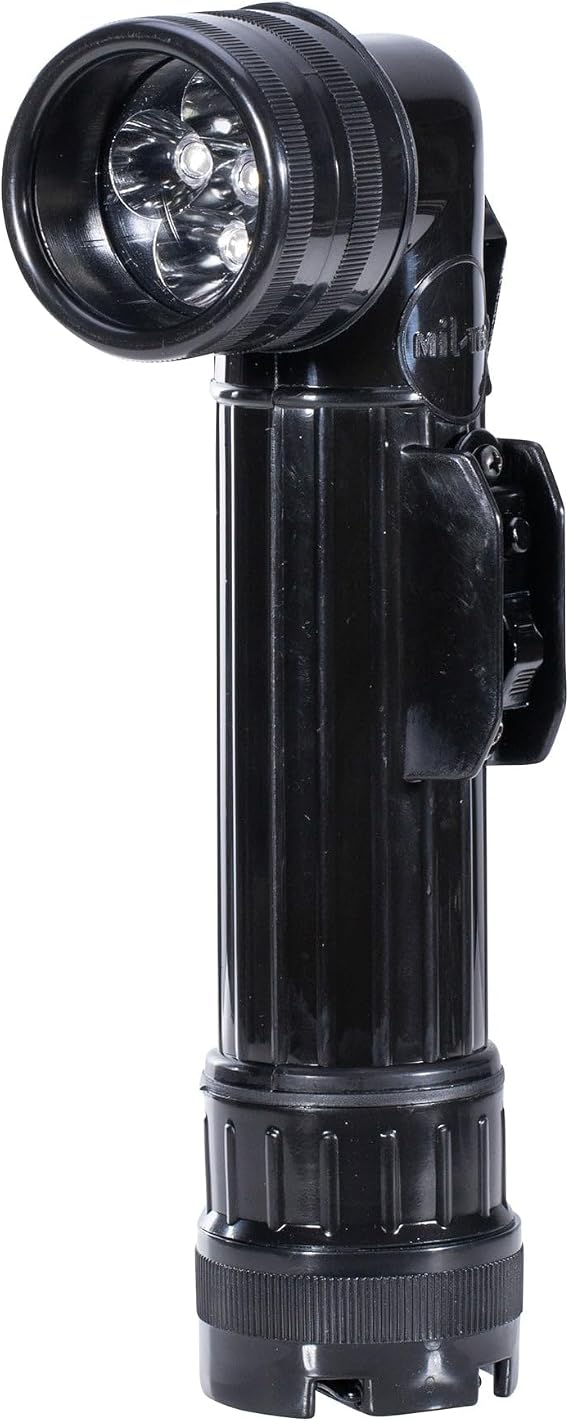 Mil-Tec Unisex - Adult Angle Flashlight-15143202 Angled Torch, Black, One Size