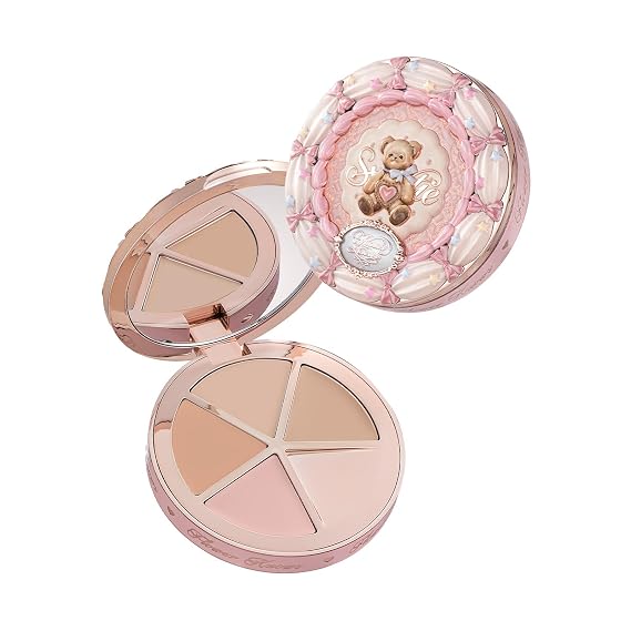 Flower Knows The Sweetie Bear 4-Color Concealer Palette with Mixing Plate