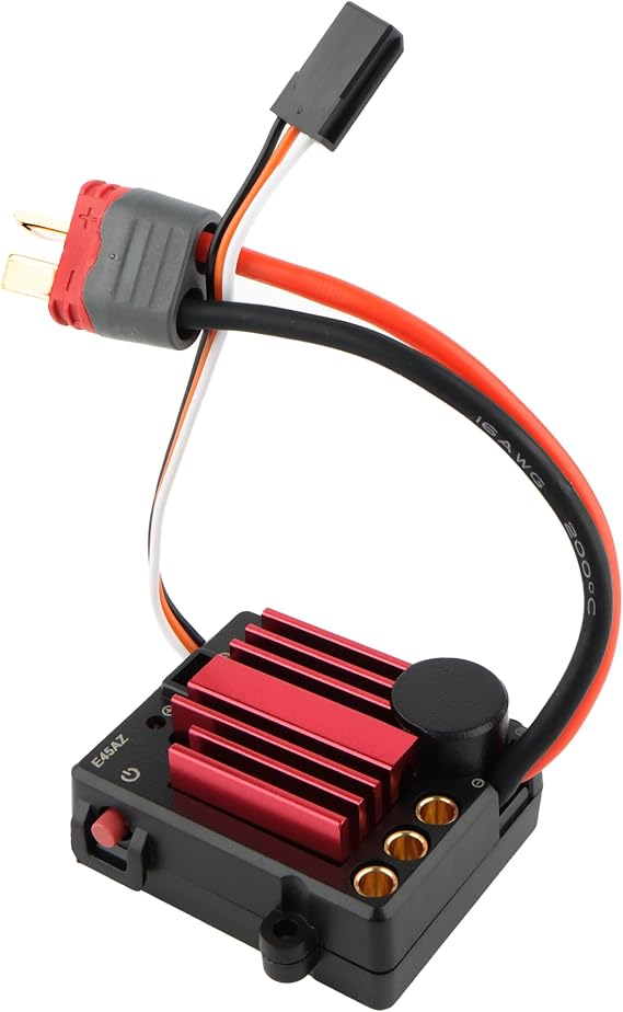 RC Car E45AZ Brushless Motor Electric Speed Controller 45A Smart 2S 3S ESC with Heatsink Accessories Spare Parts for H14BM 14209 14210 JC14EP HP141 HP141S 1:14 Brushless RC Trucks Vehicle