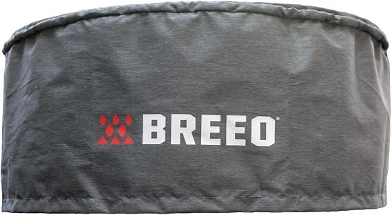 Breeo X Series Fire Pit Cover for X19 (22") | Round Fire Pit Cover - Marine Grade Water-Resistant Cover w/ anti-sag support - Durable Fire Pit Shelter