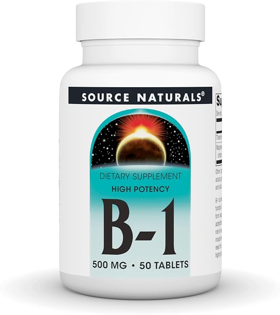 Source Naturals Vitamin B-1, Thiamin, 500mg - 50 Tablets