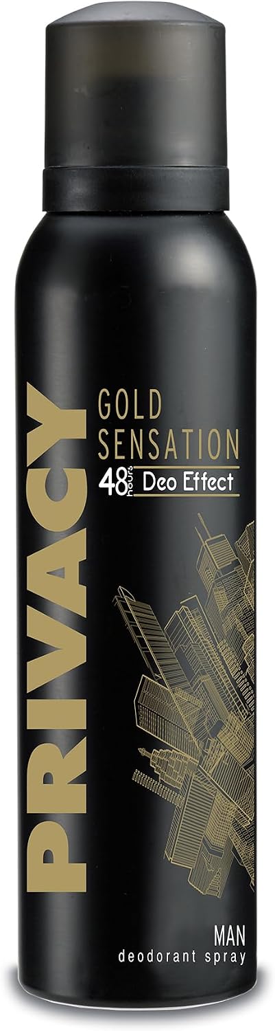 PRIVACY Gold Men Sym Deodorant, 150 Milliliters