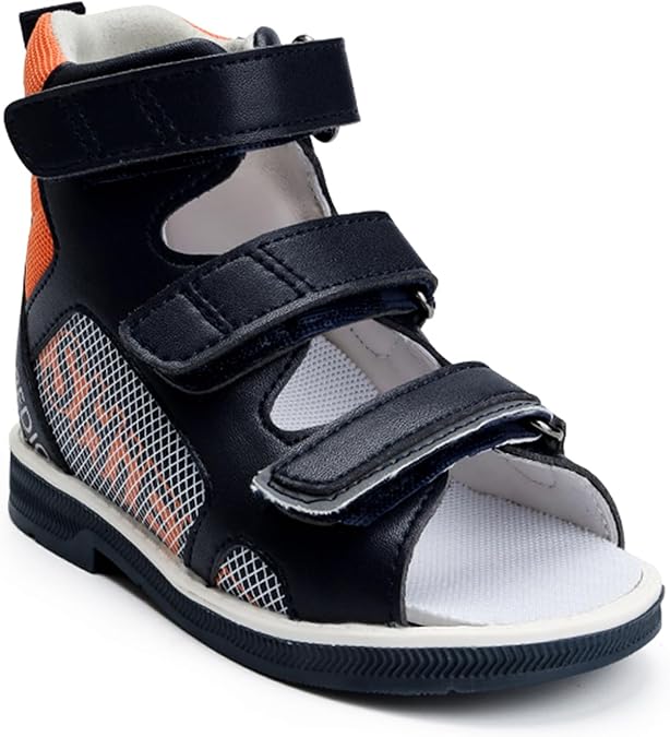 Toddlers Orthopedic Sandals with Arch Support,High-Top Ankle Support Corrective AFO Shoes