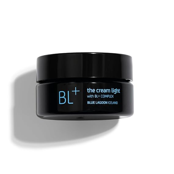 Blue Lagoon Skin Science - BL+ The Cream Light Gel Moisturizer | Sustainable, Bioactive Luxury Skincare (Full Size, .5 oz | 15 ml)