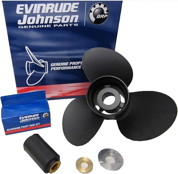 Johnson Evinrude E-Tec 3 Blade Aluminum V-4 Prop Propeller 13 1/4" x 17" 765183