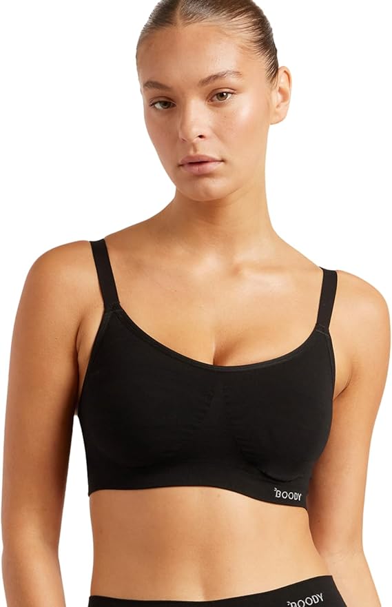 Boody - Wireless Full Bust T-Shirt Bra - Bamboo Viscose - Padded - D-F Cups | Wireless Full Bust T-Shirt Bra - Padded Cups - Adjustable - Perfect for D-F Cups - Supportive Fit - Made with Bamboo Viscose