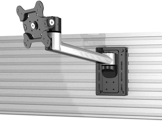 VESA Mount for Slatwall w/Quick Release Single Arm