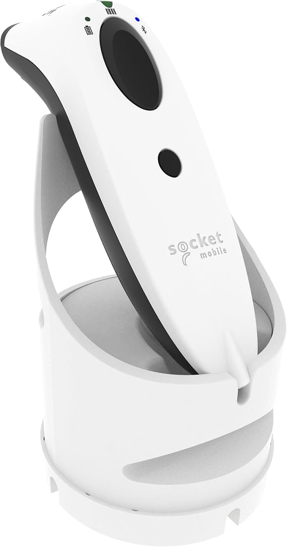 SocketScan S720, Entry-Level 1D/2D Barcode Scanner (White) with Charging Dock (White)