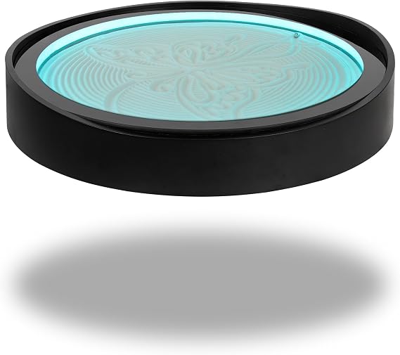 Lemofuta 20" Automatic Drift Sandscape Zen Sand Art Display with App Control, DIY Custom Pattern Creation & LED Ambient Lighting Perpetual Motion Decor for Relaxation, Focus & Meditation
