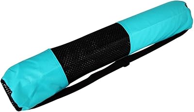 YogaAccessories Large Nylon Zippered Yoga Mat Bag
