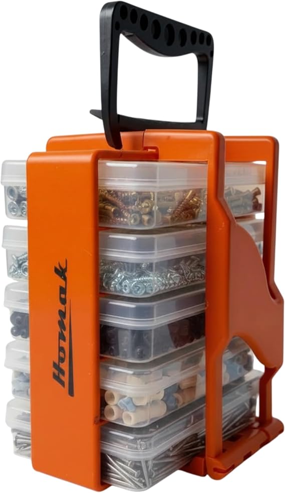 Homak Portable Parts Organizer, 8 Inches