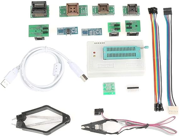 Estink TL866II Plus Universal USB Programmer with 10 Adapters EEPROM and MCU Programmer for Various Chips Includes Adapter Kit for Electronics Developer