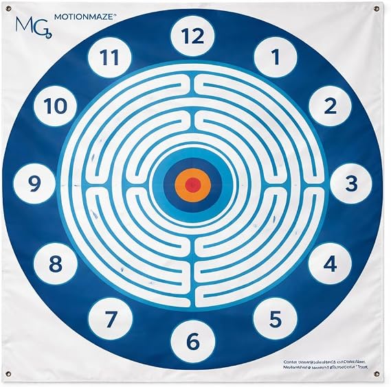 Visual Tracking Grid for Balance & Coordination Training Motion Maze Rehab Board for Vestibular Therapy, Concussion Recovery & Motor Control Motion Guidance