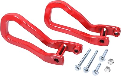 Front Tow Hook Replacement for GMC Sierra 1500 2019-2022 in Red Car Tow Hook Ring Front Lower Bumper Trailer Ring Steel Alloy 84280203
