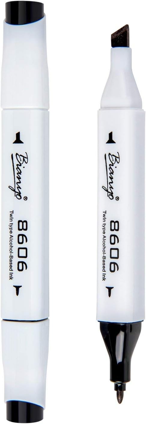 Bianyo Classic Series Alcohol-Based Dual Tip Art Markers(Single, Any one of 72 Colors