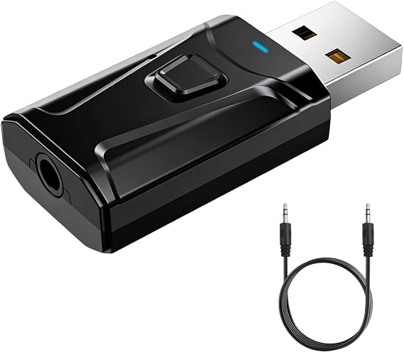 USB Bluetooth Transmitter for TV Bluetooth 5.0 Adapter Plug and Play