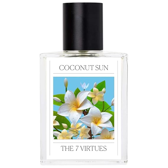The 7 Virtues Coconut Sun Eau de Parfum 1.7 oz Natural Ingredients Perfume NEW