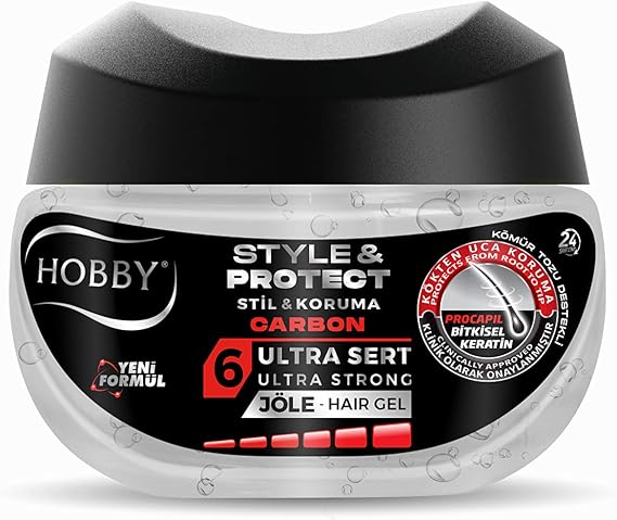 Hobby Style&Protect Carbon&Ultra sert Saç Jölesi, 250ml