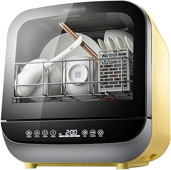 Compact Dishwasher Mini Table Top Dishwasher with 4 Wash Programs, Energy Efficient, Low Water Consumption 5L