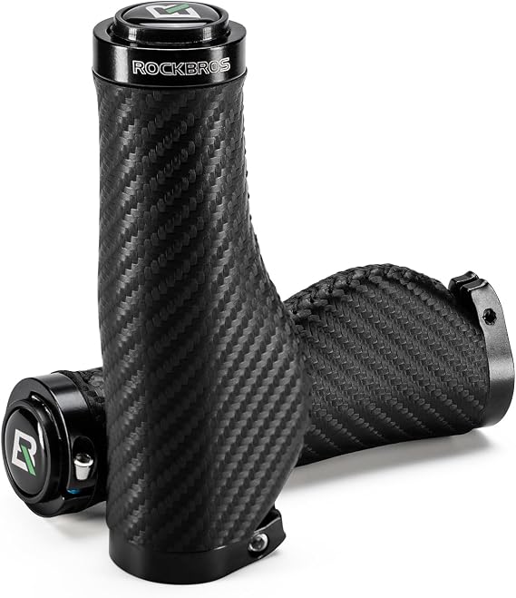 ROCKBROS Ergonomic Bike Grips,Double Lock-on,Non-Slip,Cushioned Comfortable