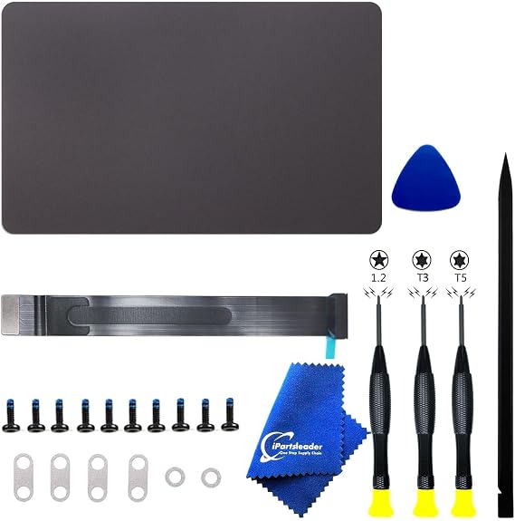A3112 A3401 A3185 Trackpad Replacement for MacBook Pro (14-inch, M4 Pro/Max,2024) Force Touch Touchpad with Cable and Screws Tool Kit 821-04656-A 661-42546 661-42651 (Space Black)
