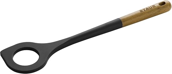 STAUB 40503-108 Risotto Kaşık, Silikon, Mat Siyah