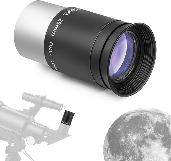 Astromania Telescope Eyepiece 25mm 1.25 Inch Plossl Eyepiece Telescope Lens