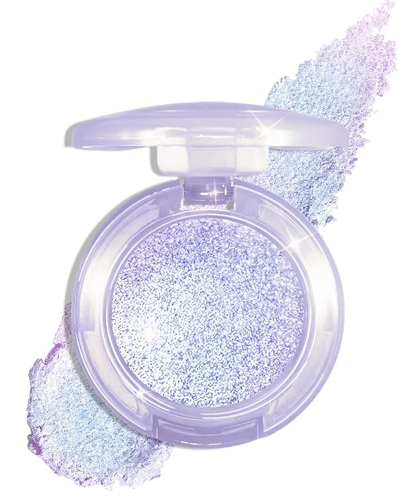 Iridescent Single Eyeshadow,Holographic Metallic Color Eye Shadow for Women