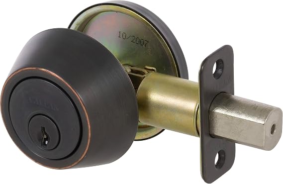 Callan Single Cylinder Deadbolt Edged Bronze
