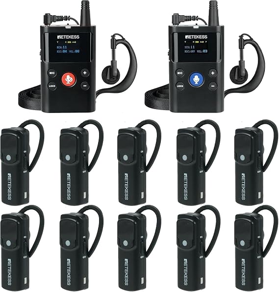 Retekess TT126 Wireless Tour Guide System, Communication Device