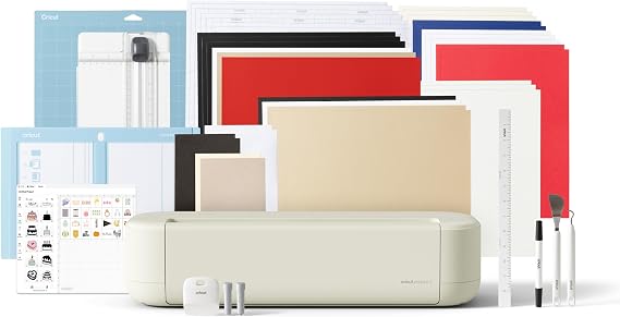 Cricut Explore® 5 Essential Bundle + Dijital İçerik, Boz Kahverengi