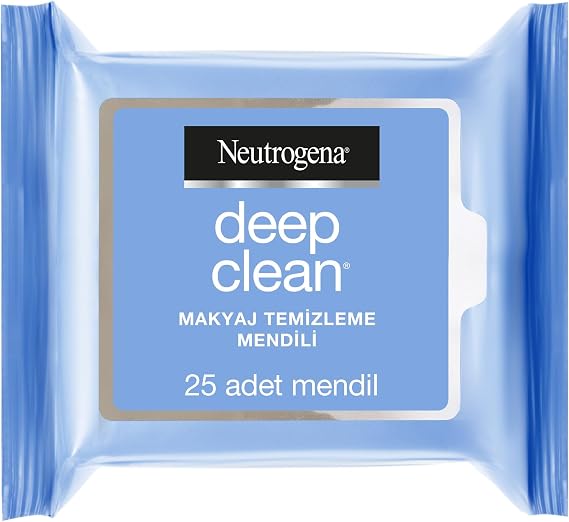 Neutrogena Parfümsüz Makyaj Temizleme Mendilleri Suya Dayanıklı Makyaj İçin Bitki Bazlı Lifli Temizleme Mendili 25 Adet