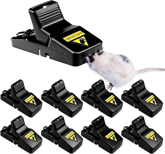 8 Pack Mouse Traps Indoor/Outdoor, Catcher, Mice Traps