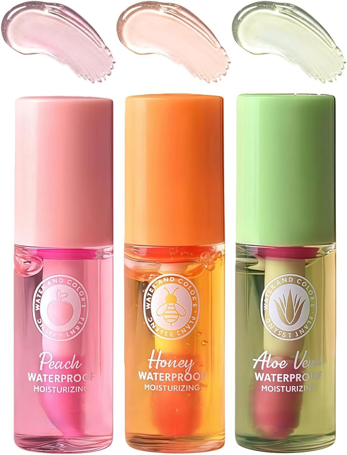 3 Pack Lip Gloss Set - Colour Changing Mini Cute Lip Oil Multipack for Girls, Teenage Girls & Kids, Moisturizing Fruit Flavored Party Bag Fillers, Premium Lipgloss Set for Teen