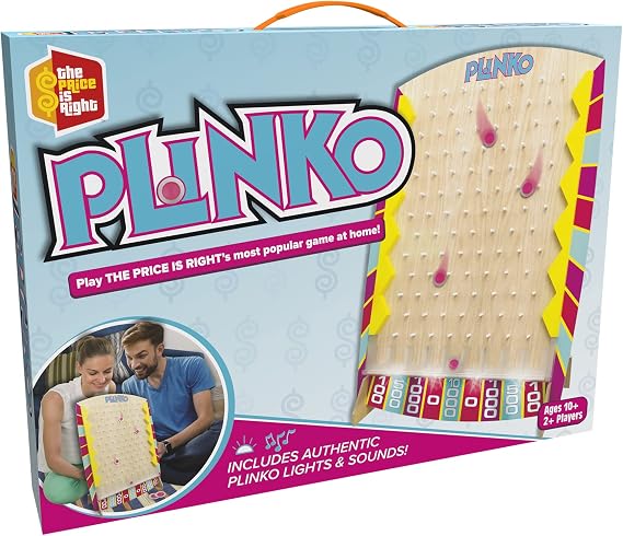 Buffalo Games - The Price is Right - Plinko - Favorite Gameshow on Tabletop - Disc Dropping Fun - Great for Game Night - Ages 8 and Up