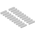 DMiotech 20 Pack M8 x 30mm Fully Threaded Rod 304 Stainless Steel Right Hand Threads Rod Bar Studs Clamps and U-Bolts