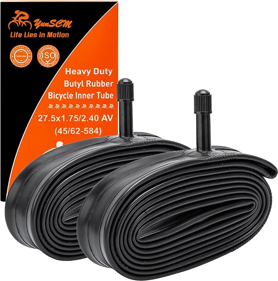 2-PCS 27.5" Heavy Duty Bike Tubes 27.5x1.75/2.40 32mm Schrader Valve