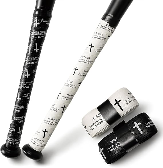 2 Pack Cross Baseball Bat Grip Tape,1.1MM Softball Bat Grip Tape, Slip-Resistant for Wrap All Weather Control
