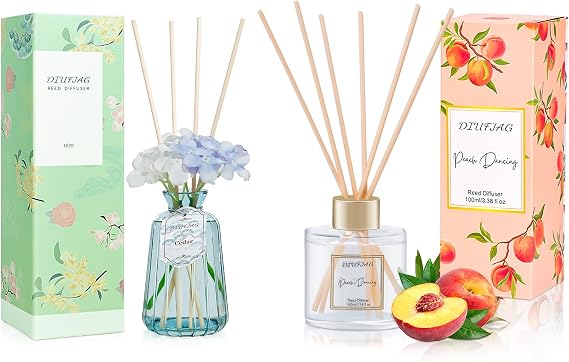 100ml Peach Scent Diffuser and 6.09 oz Cedar
