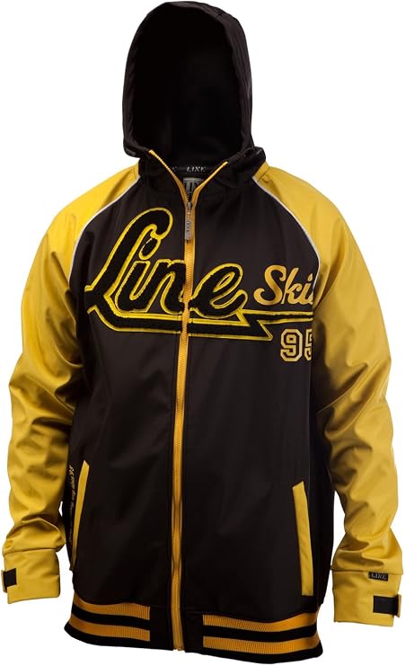 Line Hacket Hoodie-Yellow-XX-Large