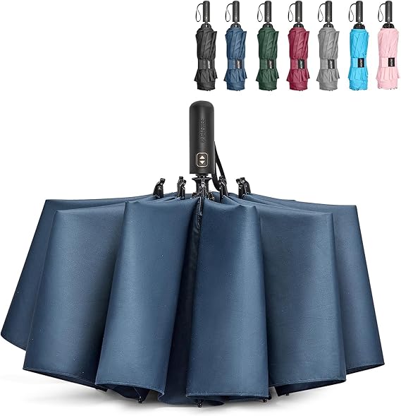 G4Free 46/54/62 Inch Large Golf Umbrella Windproof Reverse Travel Umbrella