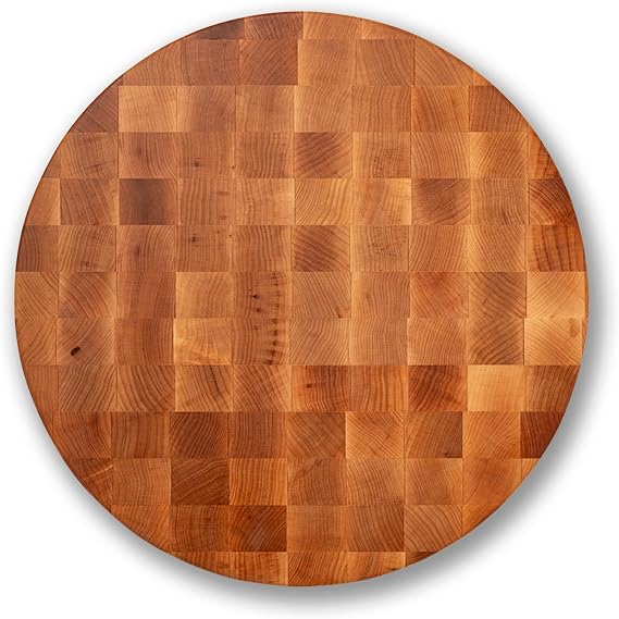 John Boos Block CCB183-R Classic Collection Maple Wood End Grain Round Chopping Block, 18 Inches Round x 3 Inches