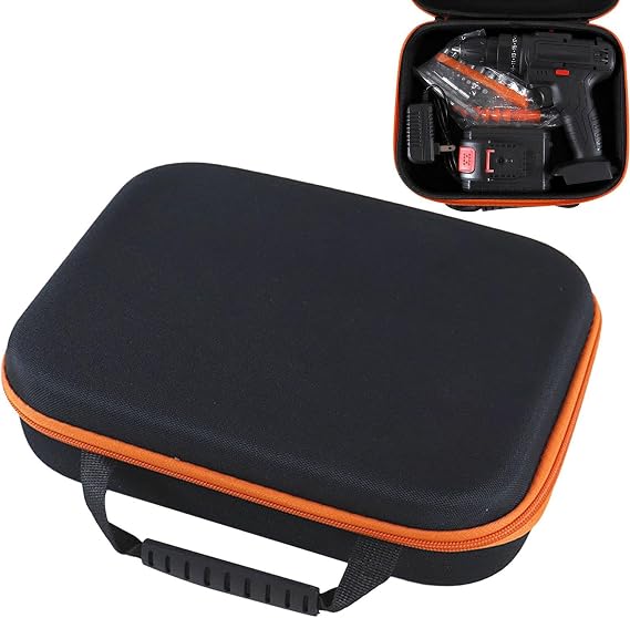 EVA Hard Tool Case for Electric Drill - Oxford Cloth Empty Storage Drill Organizer, Sharpeners & Cutting Tools Case