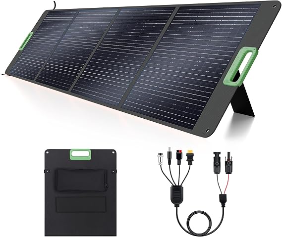 200W Portable Solar Panel 23.5% High Efficiency ETFE Foldable Solar Charger