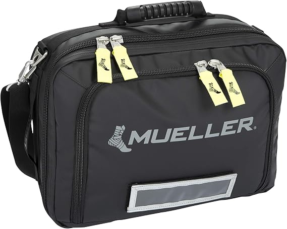MUELLER Sports Medicine Medi Kit G2 Briefcase, Athletic Training Kit for Men and Women, Medical Supply Bag for Sports Teams, Over the Shoulder Medical Pack, Waterproof, Bag Only, Black, One Size