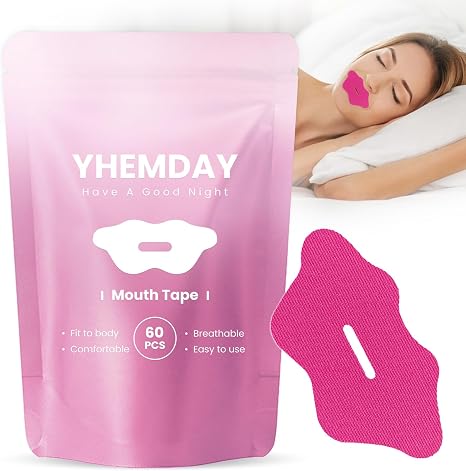Sleeping Mouth Tape for Sleeping Pack of 60 (Rose) Mouth Tape Against Snoring and for Better Nose Breathing
