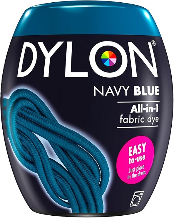 Dylon 350g Machine Fabric Dye Pod-Navy Blue, 3