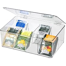 ZEXALOR Clear Storage Container Drawer Organzier Dividers,Removable Divided Plastic Storage Bin with Lid, Storage Organizer for Scarves Ties Bras,Clear Dresser Organizers