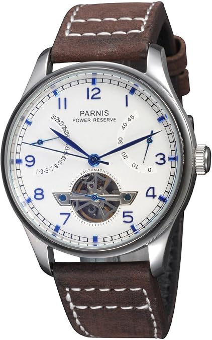 FANMIS Luxury White Dial Reserve Chronometer Automatic Mechanical Watch
